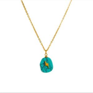 Net Stone Design Pendant necklace